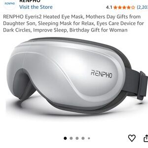 RENPHO Heated Eye Massager Like New Condition!